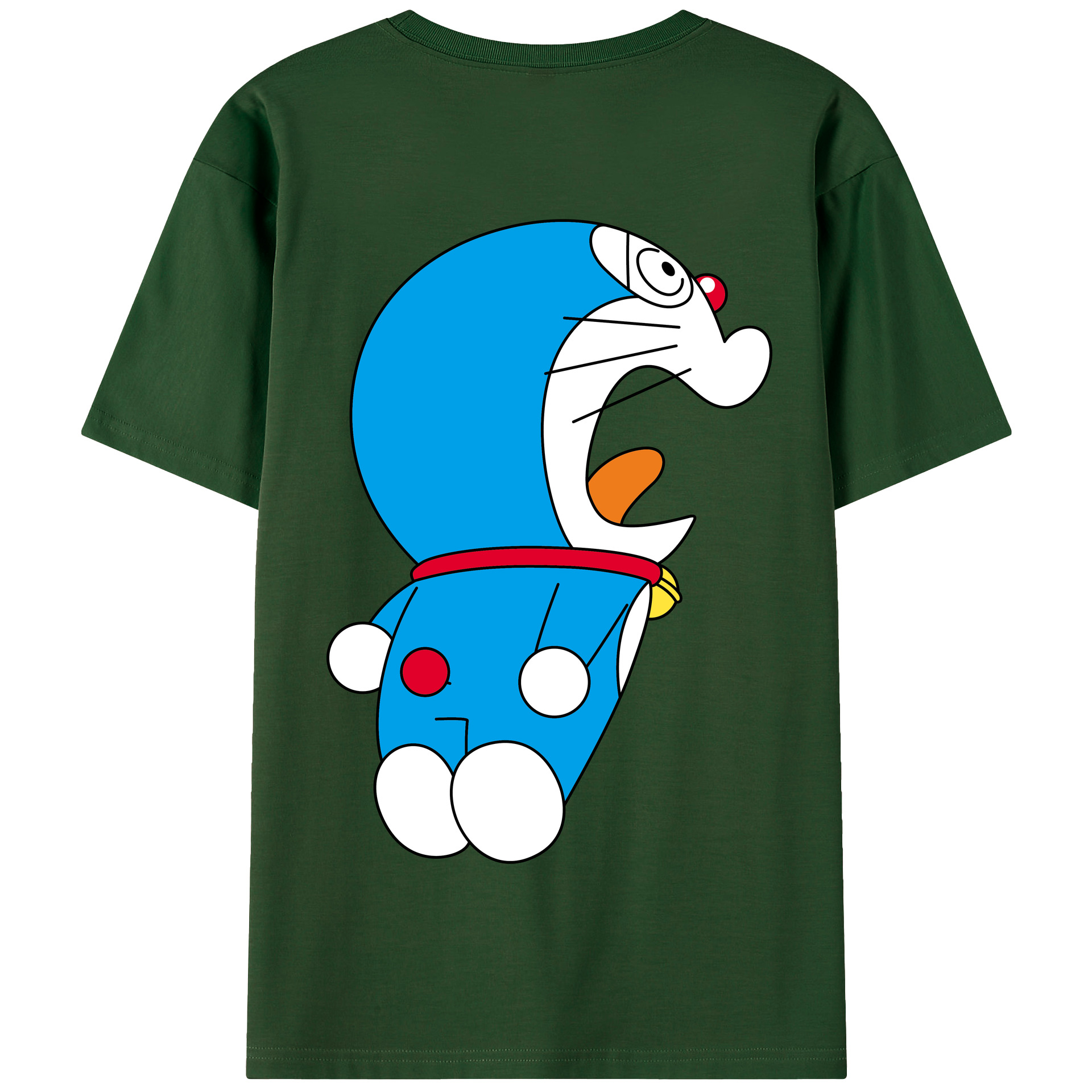 （画像用） ドラえもん Doraemon 綿100％半袖Tシャツ（背面プリント）